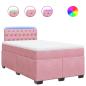 Preview: Boxspringbett mit Matratze Rosa 120x200 cm Samt