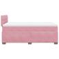 Preview: Boxspringbett mit Matratze Rosa 120x200 cm Samt