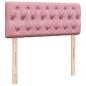 Preview: Boxspringbett mit Matratze Rosa 120x200 cm Samt