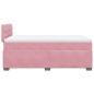Preview: Boxspringbett mit Matratze Rosa 120x200 cm Samt