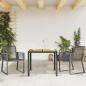 Preview: Gartenstühle 2 Stk. Schwarz Poly Rattan