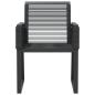 Preview: Gartenstühle 2 Stk. Schwarz Poly Rattan