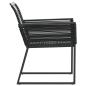 Preview: Gartenstühle 2 Stk. Schwarz Poly Rattan