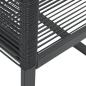 Preview: Gartenstühle 2 Stk. Schwarz Poly Rattan
