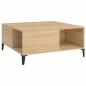 Preview: Couchtisch Sonoma-Eiche 80x80x36,5 cm Holzwerkstoff