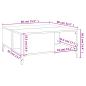 Preview: Couchtisch Sonoma-Eiche 80x80x36,5 cm Holzwerkstoff