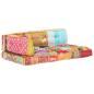 Preview: Palettensofa-Auflage Mehrfarbig Stoff Patchwork