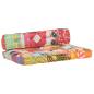 Preview: Palettensofa-Auflage Mehrfarbig Stoff Patchwork