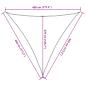 Preview: Sonnensegel 160 g/m² Dreieckig Hellgrau 4,5x4,5x4,5 m HDPE