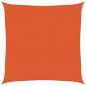 Preview: Sonnensegel 160 g/m² Quadratisch Orange 7x7 m HDPE