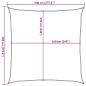 Preview: Sonnensegel 160 g/m² Quadratisch Orange 7x7 m HDPE