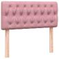 Preview: Boxspringbett mit Matratze Rosa 90x220 cm Samt