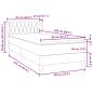 Preview: Boxspringbett mit Matratze Rosa 90x220 cm Samt