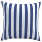Preview: ARDEBO.de - Zierkissen 4 Stk. Blau & Weiß Gestreift 60x60 cm Stoff