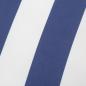 Preview: Zierkissen 4 Stk. Blau & Weiß Gestreift 60x60 cm Stoff
