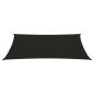 Preview: Sonnensegel 160 g/m² Schwarz 4x6 m HDPE