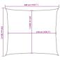 Preview: Sonnensegel 160 g/m² Rechteckig Sandfarbe 2,5x3 m HDPE