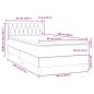 Preview: Boxspringbett mit Matratze Rosa 90x220 cm Samt