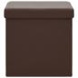 Preview: Hocker mit Stauraum Braun PVC