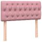 Preview: Boxspringbett mit Matratze Rosa 90x210 cm Samt