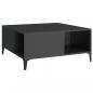 Preview: Couchtisch Schwarz 80x80x36,5 cm Holzwerkstoff