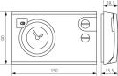 Preview: Theben RAMSES 725 Analog-Uhrenthermostat, Wechsler, IP 20, weiß (7250030)