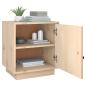 Preview: Nachttisch 40x34x45 cm Massivholz Kiefer