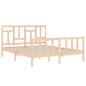 Preview: Massivholzbett ohne Matratze 160x200 cm Kiefernholz