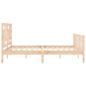 Preview: Massivholzbett ohne Matratze 160x200 cm Kiefernholz