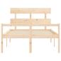 Preview: Seniorenbett mit Kopfteil 140x190 cm Massivholz