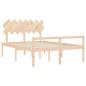 Preview: Seniorenbett mit Kopfteil 140x190 cm Massivholz