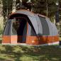 Preview: ARDEBO.de - Tunnelzelt 3 Personen Grau und Orange Wasserdicht