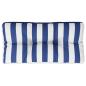 Preview: Palettenkissen Blau Weiß Gestreift 70x40x12 cm Stoff