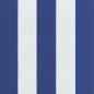 Preview: Palettenkissen Blau Weiß Gestreift 70x40x12 cm Stoff