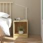 Preview: ARDEBO.de - Nachttisch 35,5x33,5x41,5 cm Massivholz Kiefer