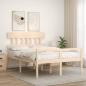 Preview: Seniorenbett mit Kopfteil 140x190 cm Massivholz