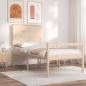 Preview: ARDEBO.de - Seniorenbett mit Kopfteil 100x200 cm Massivholz
