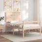 Preview: Seniorenbett mit Kopfteil 100x200 cm Massivholz