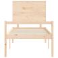Preview: Seniorenbett mit Kopfteil 100x200 cm Massivholz