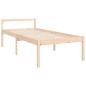 Preview: Seniorenbett mit Kopfteil 100x200 cm Massivholz