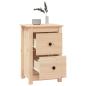 Preview: Nachttisch 40x35x61,5 cm Massivholz Kiefer