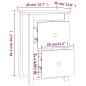 Preview: Nachttisch 40x35x61,5 cm Massivholz Kiefer