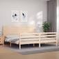 Preview: ARDEBO.de - Massivholzbett mit Kopfteil 200x200 cm