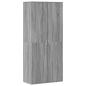 Preview: Schuhschrank Grau Sonoma 80x39x178 cm Holzwerkstoff
