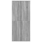Preview: Schuhschrank Grau Sonoma 80x39x178 cm Holzwerkstoff