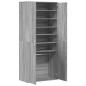 Preview: Schuhschrank Grau Sonoma 80x39x178 cm Holzwerkstoff