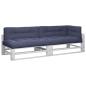Preview: Palettenkissen 5 Stk. Marineblau Stoff
