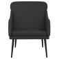 Preview: Sessel Schwarz 63x76x80 cm Kunstleder