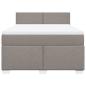 Preview: Boxspringbett mit Matratze Taupe 140x190 cm Stoff