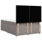 Preview: Boxspringbett mit Matratze Taupe 140x190 cm Stoff